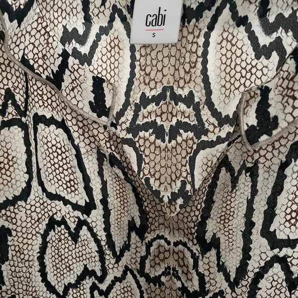 Cabi Python Print Blouse small - Picture 3 of 5